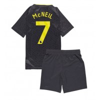 Echipament fotbal Everton Dwight McNeil #7 Tricou Deplasare 2024-25 pentru copii maneca scurta (+ Pantaloni scurti)